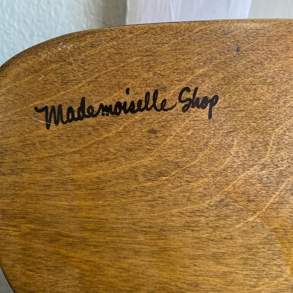 VTG Caro-Nan Wicker Basket Weave Box Purse Tennis Hand Painted Lid Handle Retro - Picture 11 of 14